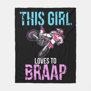 Manta Polar Chicas de motocicleta Dirt Bike Women Motocross Br