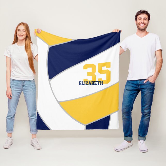 Manta Polar chicas de oro azul marino niños voleibol gigantesc (In situ)