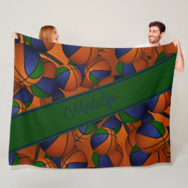 Manta Polar chicas decoración de la sala deportiva baloncesto 