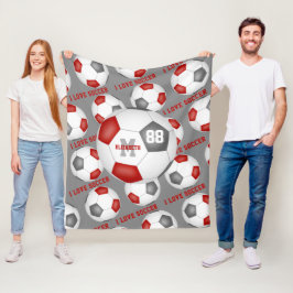 Manta Polar chicas decoración deportiva me encanta el fútbol g