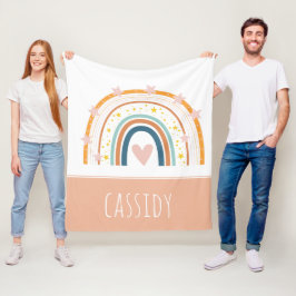 Manta Polar Chicas del arcoiris Pastel