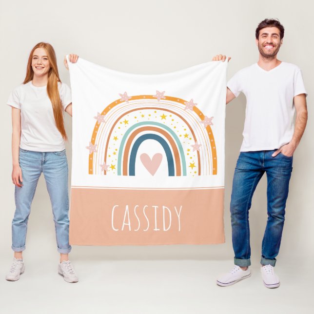 Manta Polar Chicas del arcoiris Pastel (In situ)