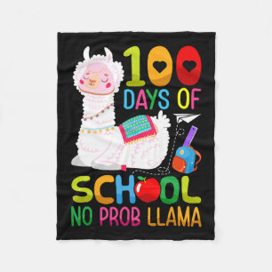 Manta Polar Chicas Del Día De La Escuela Unicornio 100 Días De