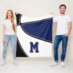 Manta Polar chicas del equipo de baloncesto azul marino negro