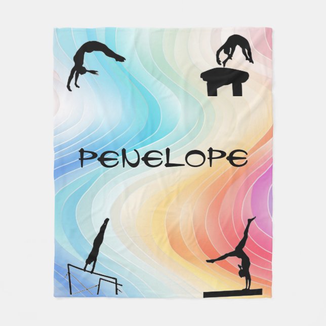 Manta Polar Chicas Eventos de Gimnasia Sparkly Blanket (Anverso)