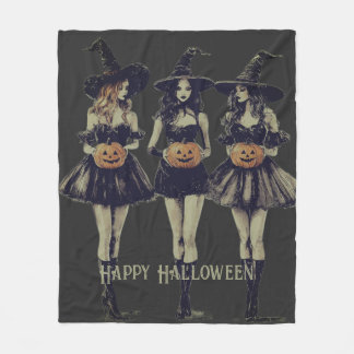 Manta Polar Chicas Feliz Halloween 