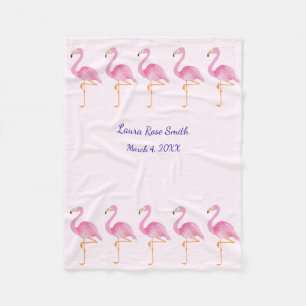 Manta Polar Chicas flamingos Fleece Blanket