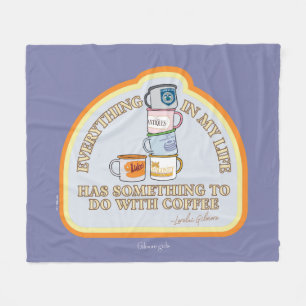 Manta Polar Chicas Gilmore Gráfico de Coffee Quote