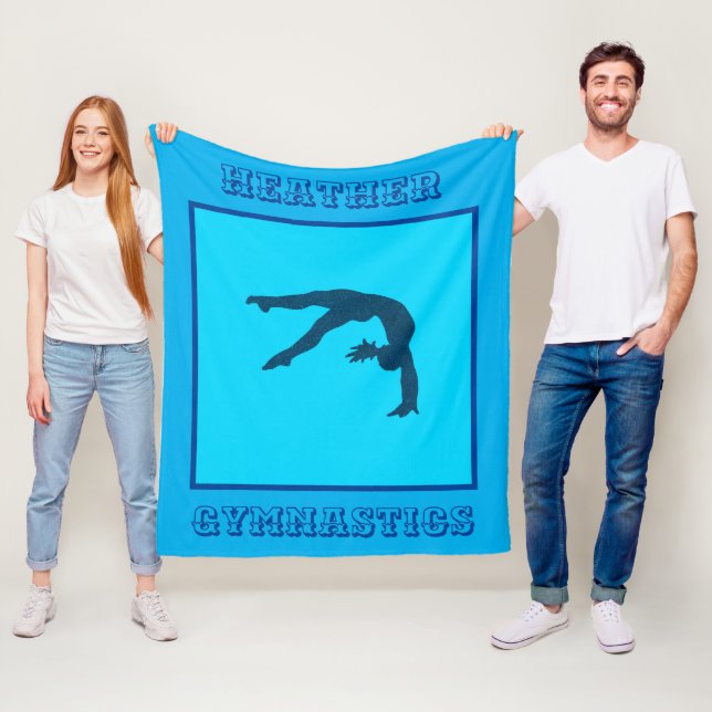 Manta Polar Chicas Gimnasia Azul Manantial Fleece Blanket (In situ)