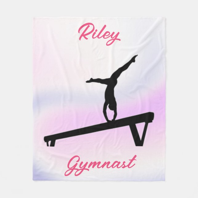 Manta Polar Chicas Gimnasia Beam Soft Pastel (Anverso)