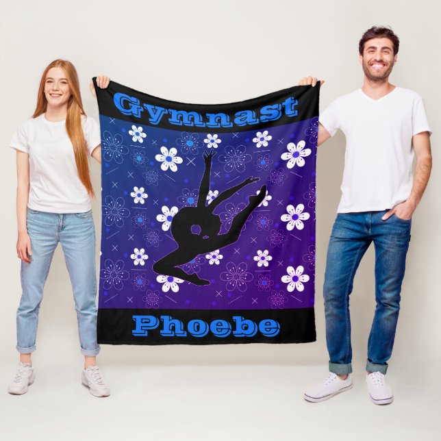 Manta Polar Chicas Gimnasia Flores Saltan Fleece Blanket (In situ)