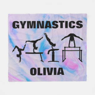 Manta Polar Chicas Gimnasia Pastel Swirls