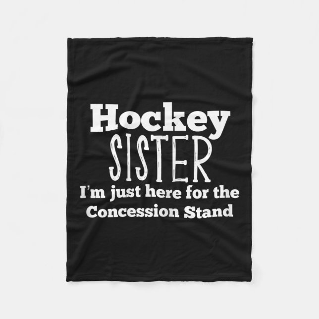 Manta Polar Chicas Hermanas de Hockey Juego de hijo de hija he (Anverso)