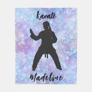 Manta Polar Chicas Karate Blue Purple Personalizado