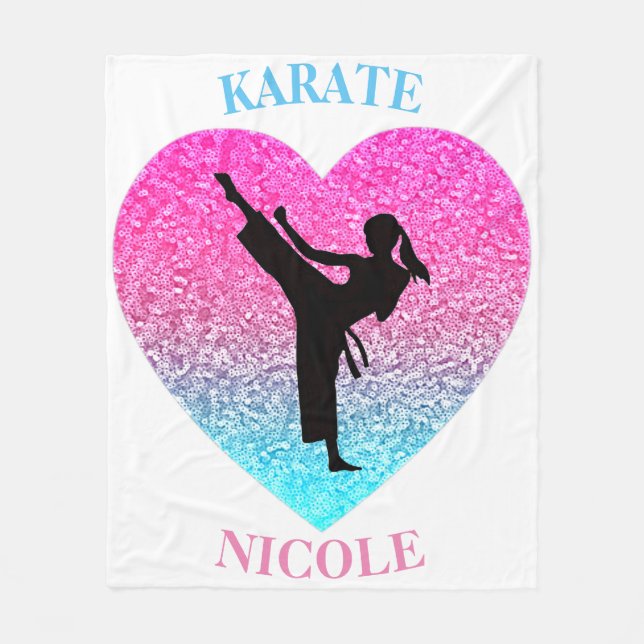 Manta Polar Chicas Karate Fleece Blanket (Anverso)