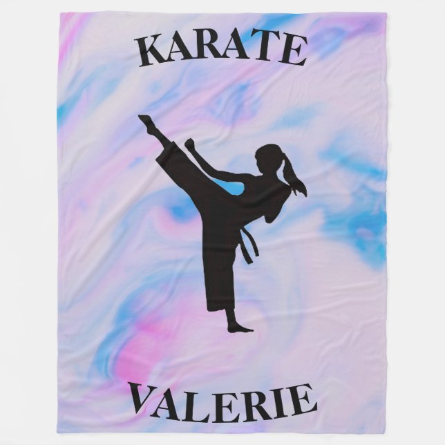 Manta Polar Chicas Karate Pastel Swirl (Anverso)