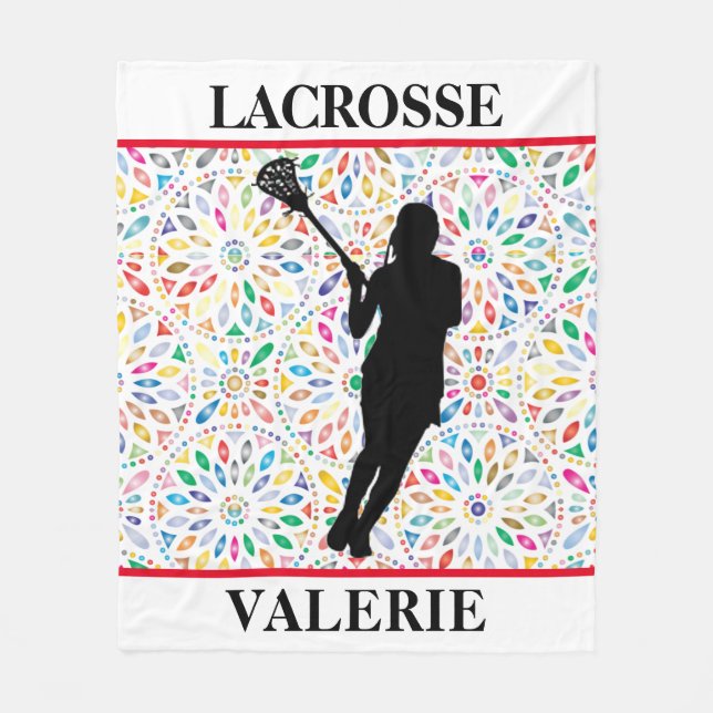 Manta Polar Chicas Lacrosse Fleece Blanket (Anverso)