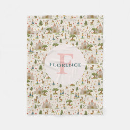 Manta Polar Chicas Magia Whimsical Pink Fairytale Story Kids