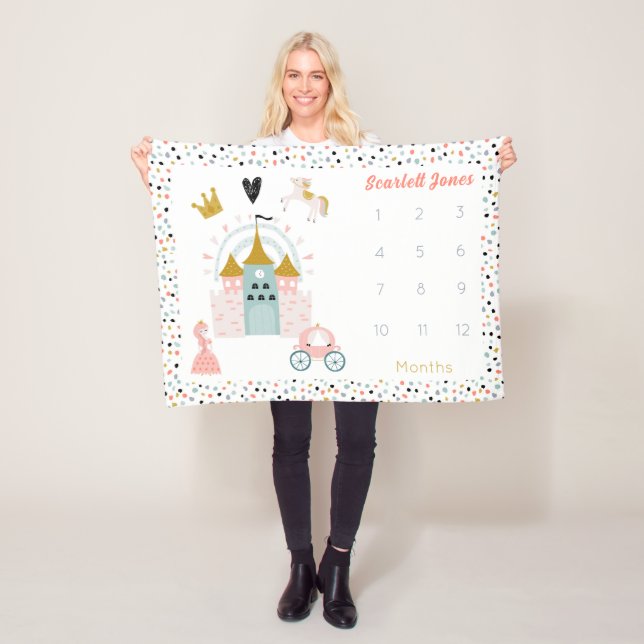 Manta Polar Chicas Magical Princess Castle Monthly Milestone (In situ)