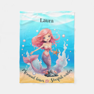 Manta Polar Chicas Mermaid Fleece Blanket