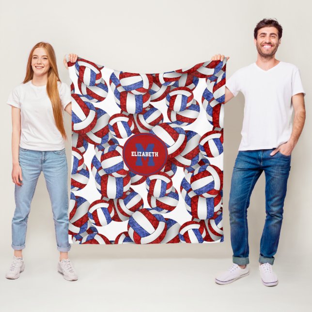 Manta Polar chicas rojos de voleibol equipo colores regalos (In situ)