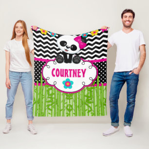 Manta Polar Chicas Sala Panda Bear Personalizado Tirar Cama