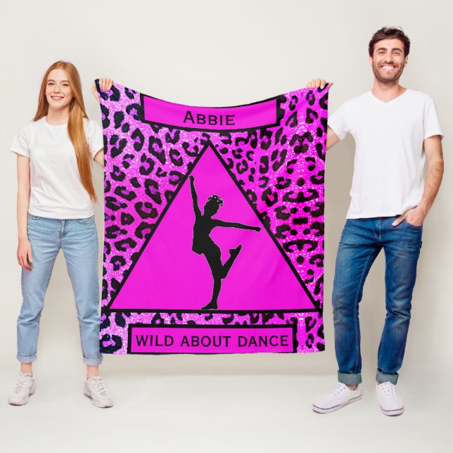 Manta Polar Chicas "Salvajes por la danza" Leopardo rosa (In situ)