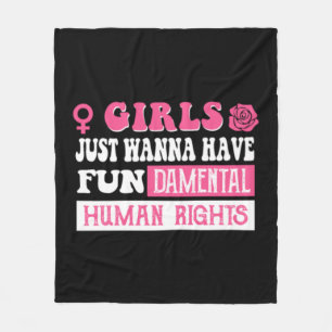 Manta Polar Chicas solo quieren tener derechos humanos fundame