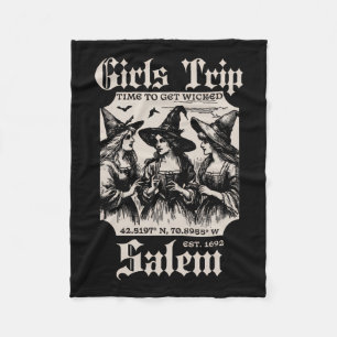 Manta Polar Chicas Viajan Salem 1692 Perdieron A Una Bruja