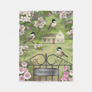 Manta Polar Chickadees flaman granja victoriana