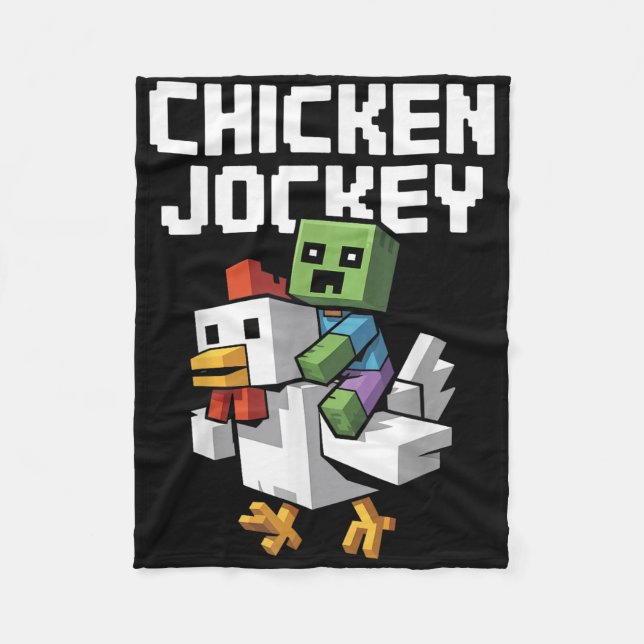 Manta Polar Chicken Jockey Pixel Funny (Anverso)