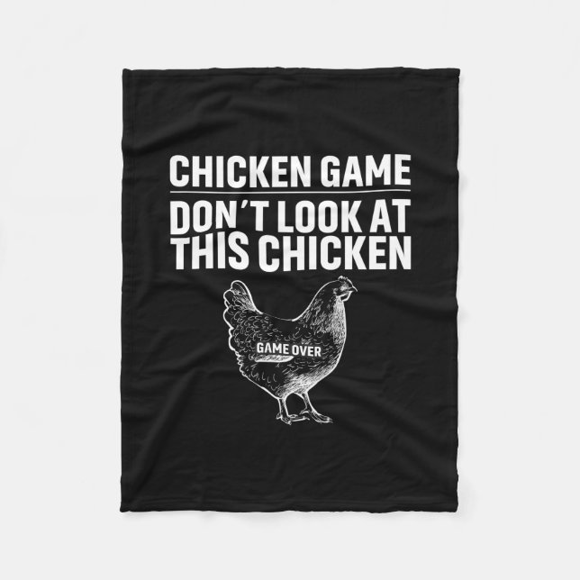 Manta Polar Chicken Lover | Juego de pollo (Anverso)