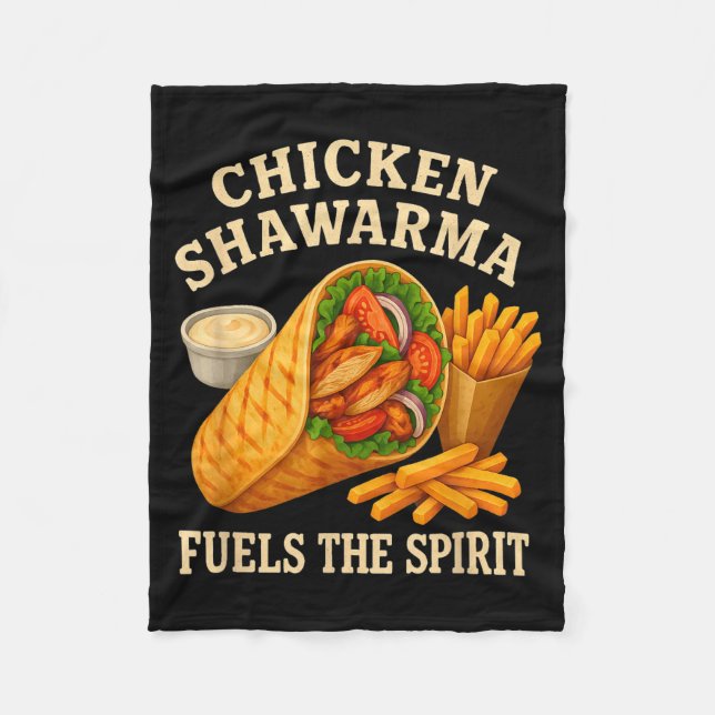 Manta Polar Chicken Shawarma Fuels The Srit Funny Foodie  (Anverso)