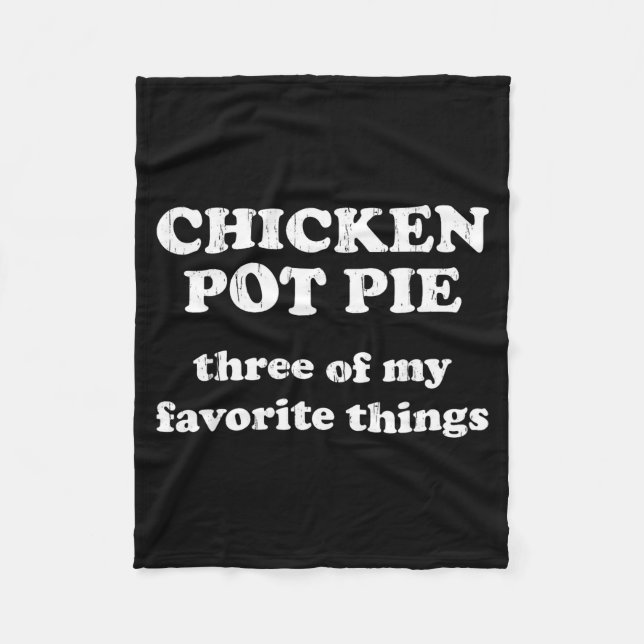 Manta Polar Chicken T E Three Of My Favorite Things Funny Chri (Anverso)