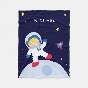 Manta Polar Chico astronauta rubio