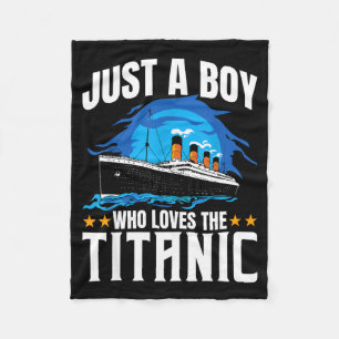 Manta Polar Chico Divertido Ama Titanic