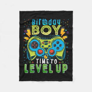Manta Polar Chico Hora De Subir De Nivel Videojuego Cumpleaños