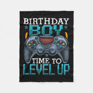 Manta Polar Chico Hora De Subir De Nivel Videojuego Cumpleaños