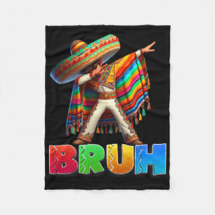 Manta Polar Chico Mexicano Haciendo Dab Bruh Poncho Cinco De M