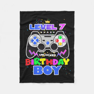 Manta Polar Chico Nivel 7 Desbloqueado Videojuego Cumpleaños 7