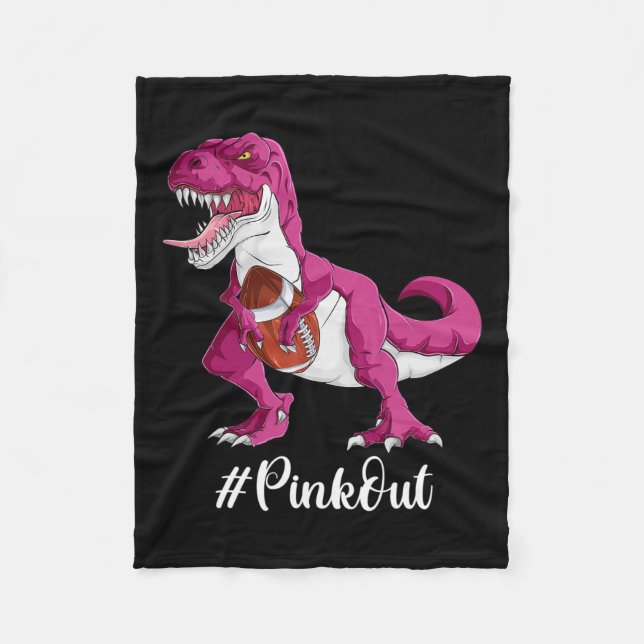 Manta Polar Chicos del Fútbol Dinosaurio (Anverso)