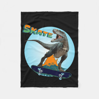 Manta Polar Chicos geniales monopatín T Rex Dinosaurio Skatebo