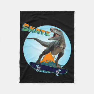 Manta Polar Chicos geniales monopatín T Rex Dinosaurio Skatebo
