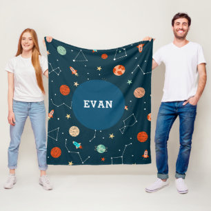 Manta Polar Chicos planetas del espacio exterior Guay - Cohete