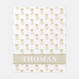 Manta Polar Chihuahua personalizado (haitido largo, amanecer)