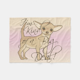 Manta Polar Chihuahua soy un poco un diseño gráfico de la gran