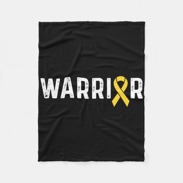 Manta Polar Childhood Cancer Awareness Ribbon Warrior  (Anverso)