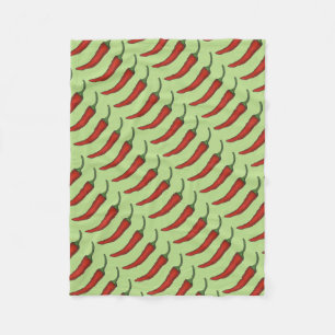 Manta Polar Chili caliente verde rojo Chile Pimienta comida ve