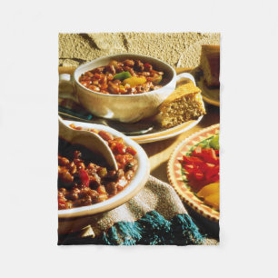 Manta Polar Chili con pan de maíz