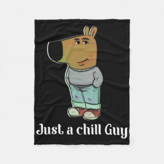 Manta Polar Chill Guy Dog Tee Funny Chill Guy Meme 